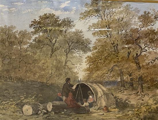 Clinton E A Lewis, watercolour, View of a country church, signed and dated 31, 20 x 33cm